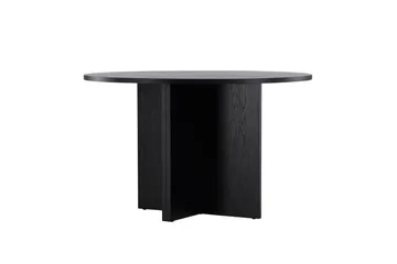 Strada Rektangulärt Matbord 120 cm med Trä- och Valnötsutseende - Svart - Möbler - Matplats - Matbord & köksbord