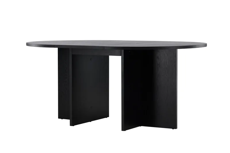 Strada Rektangulärt Matbord 120 cm med Trä- och Valnötsutseende - Svart - Möbler - Matplats - Matbord & köksbord