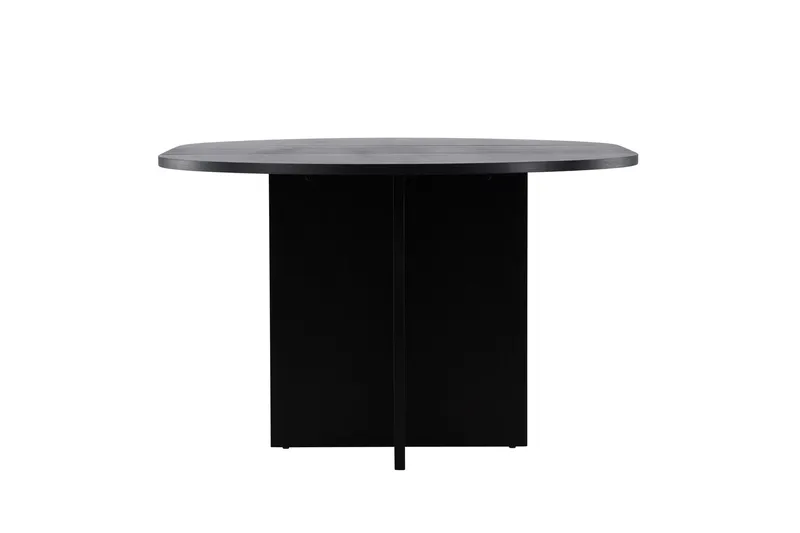 Strada Rektangulärt Matbord 120 cm med Trä- och Valnötsutseende - Svart - Möbler - Matplats - Matbord & köksbord