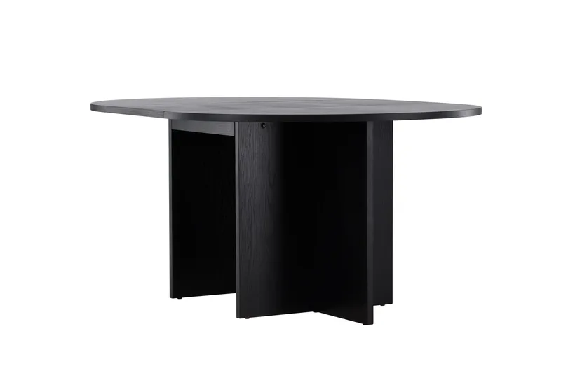 Strada Rektangulärt Matbord 120 cm med Trä- och Valnötsutseende - Svart - Möbler - Matplats - Matbord & köksbord