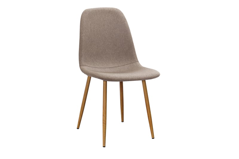 Sweetpo Matbord Förlängningsbart med illäggsskiva +  6 st Nikolas stol brun med ek ben - Brun - Möbler - Matplats - Matgrupp & matbord med stolar
