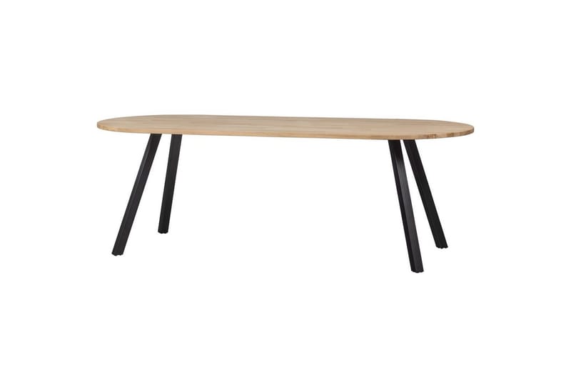 Tablo Stort Rektangulärt Matbord 220 cm med Ekskiva, Beige