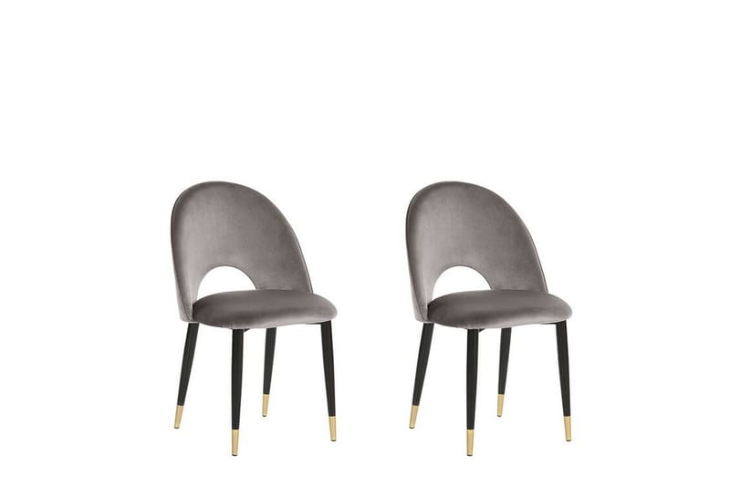 Tavernes Sammetsstol 2-pack - Grå - Möbler - Matplats - Matstol & köksstol