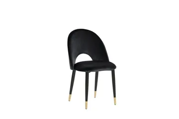 Tavernes Sammetsstol 2-pack - Svart - Möbler - Matplats - Matstol & köksstol