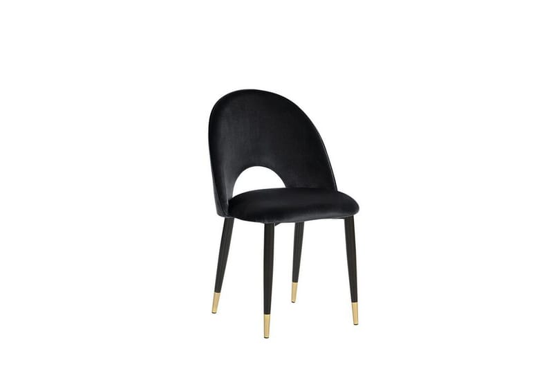 Tavernes Sammetsstol 2-pack - Svart - Möbler - Matplats - Matstol & köksstol