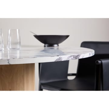 Tekla Runt Matbord 120 cm med Trä- och Ekutseende - Ljusgrå - Möbler - Matplats - Matbord & köksbord