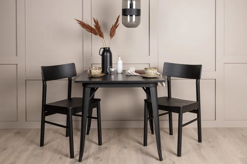 Tempe Matbord 80 cm med 2 Montros Matstol