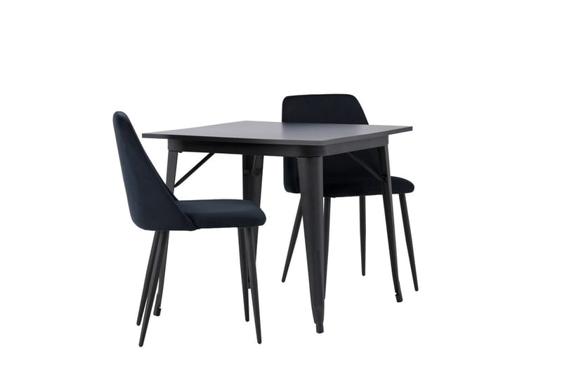Tempe Matbord 80 cm med 2 Night Matstol - Möbler - Matplats - Matgrupp & matbord med stolar