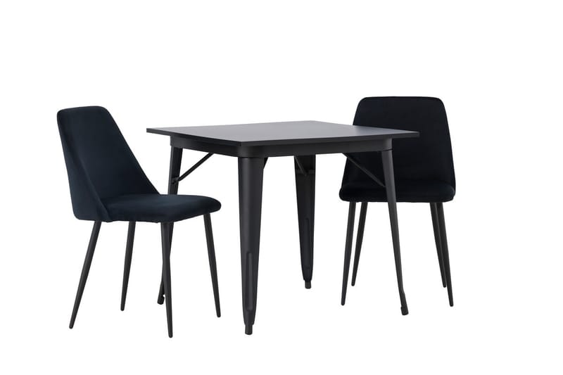 Tempe Matbord 80 cm med 2 Night Matstol - Möbler - Matplats - Matgrupp & matbord med stolar