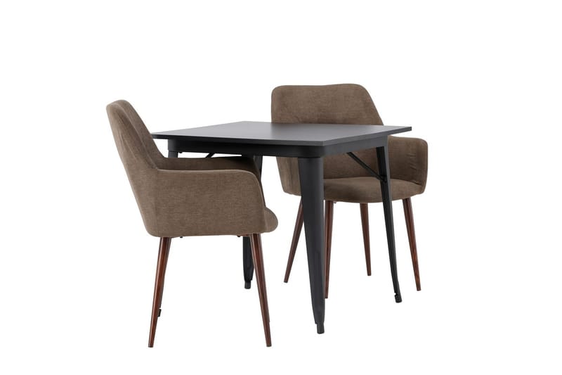 Tempe Matbord 80 cm med 2 Tomorrow Karmstol - Möbler - Matplats - Matgrupp & matbord med stolar