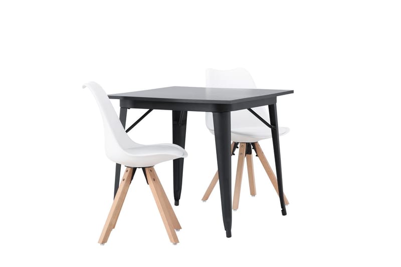 Tempe Matbord 80 cm med 2 Zeno Matstol - Möbler - Matplats - Matgrupp & matbord med stolar