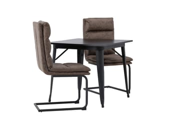Tempe Matbord 80 cm med 2 Zizo Matstol - Möbler - Matplats - Matgrupp & matbord med stolar