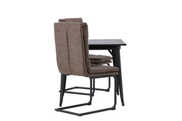 Tempe Matbord 80 cm med 2 Zizo Matstol - Möbler - Matplats - Matgrupp & matbord med stolar