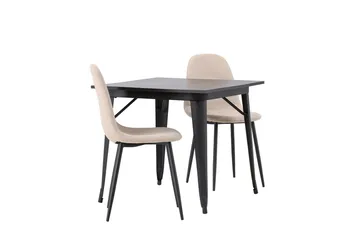 Tempe Matbord 80 cm med 2 Polar Matstol - Möbler - Matplats - Matgrupp & matbord med stolar