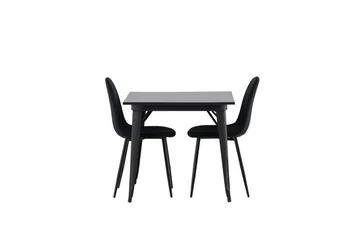 Tempe Matbord 80 cm med 2 Polar Köksstol - Möbler - Matplats - Matgrupp & matbord med stolar