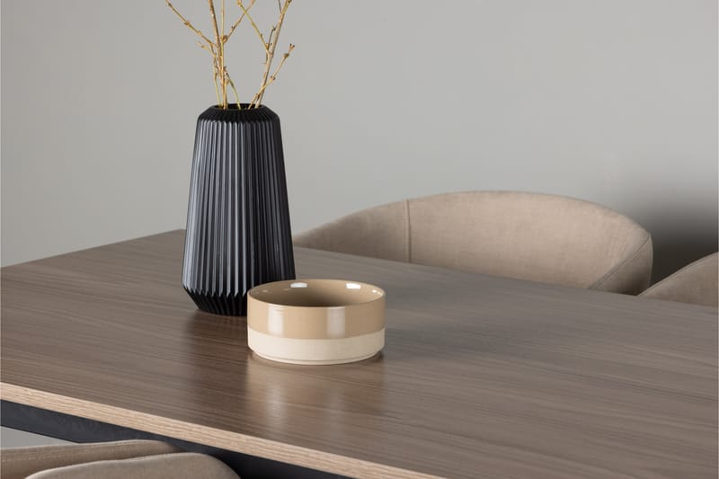 Tempe Matgrupp 140 cm Rektangulär med 4 Berit stolar - Beige - Möbler - Matplats - Matgrupp & matbord med stolar