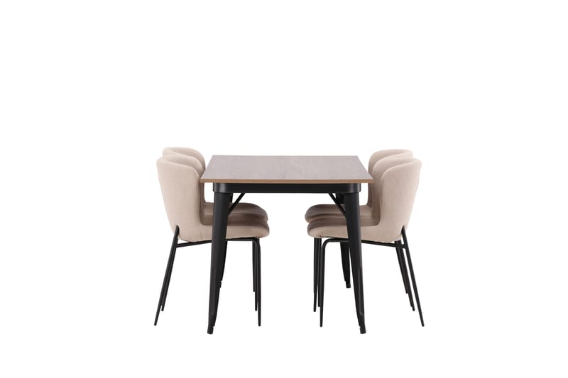 Tempe Matgrupp 140 cm Rektangulär med 4 Modesto stolar - Beige - Möbler - Matplats - Matgrupp & matbord med stolar