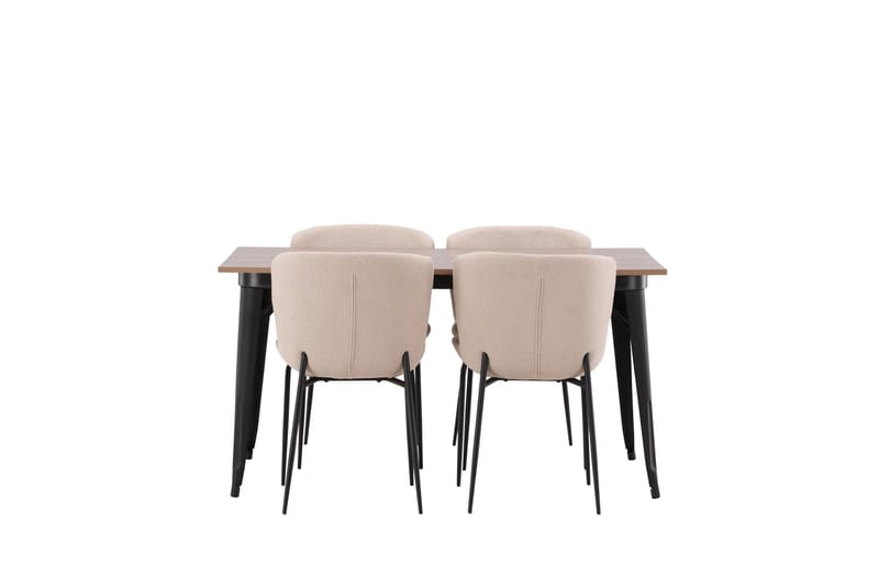 Tempe Matgrupp 140 cm Rektangulär med 4 Modesto stolar - Beige - Möbler - Matplats - Matgrupp & matbord med stolar