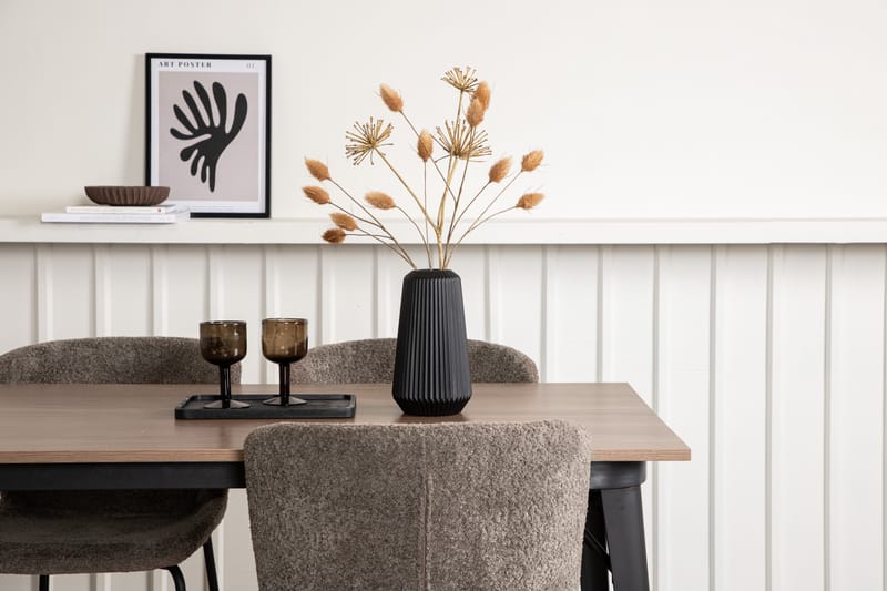 Tempe Matgrupp 140 cm Rektangulär med 4 Modesto stolar - Mörkgrå - Möbler - Matplats - Matgrupp & matbord med stolar