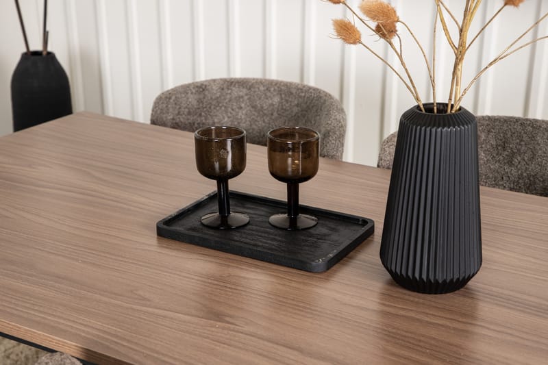 Tempe Matgrupp 140 cm Rektangulär med 4 Modesto stolar - Mörkgrå - Möbler - Matplats - Matgrupp & matbord med stolar
