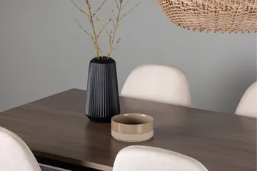 Tempe Matgrupp 140 cm Rektangulär med 4 Polar stolar - Beige - Möbler - Matplats - Matgrupp & matbord med stolar