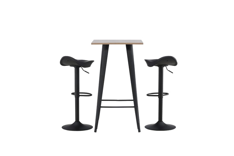 Tempe Matgrupp 60 cm Rektangulär med 2 Adesto stolar - Svart - Möbler - Matplats - Matgrupp & matbord med stolar