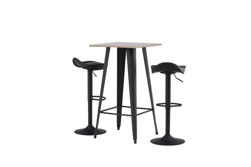 Tempe Matgrupp 60 cm Rektangulär med 2 Adesto stolar - Svart - Möbler - Matplats - Matgrupp & matbord med stolar