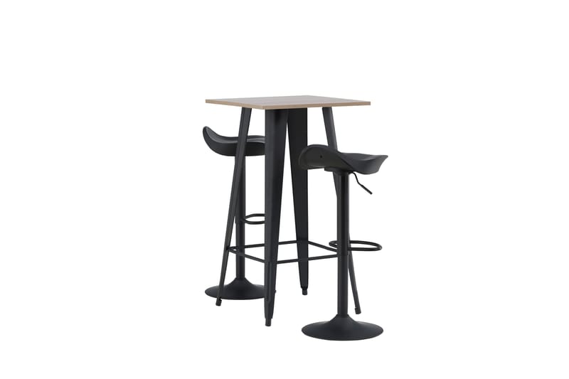 Tempe Matgrupp 60 cm Rektangulär med 2 Adesto stolar - Svart - Möbler - Matplats - Matgrupp & matbord med stolar