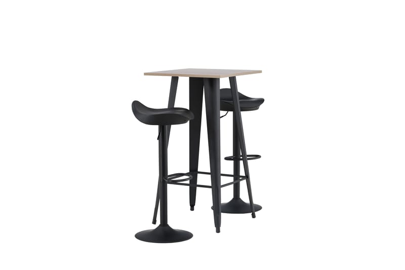 Tempe Matgrupp 60 cm Rektangulär med 2 Adesto stolar - Svart - Möbler - Matplats - Matgrupp & matbord med stolar