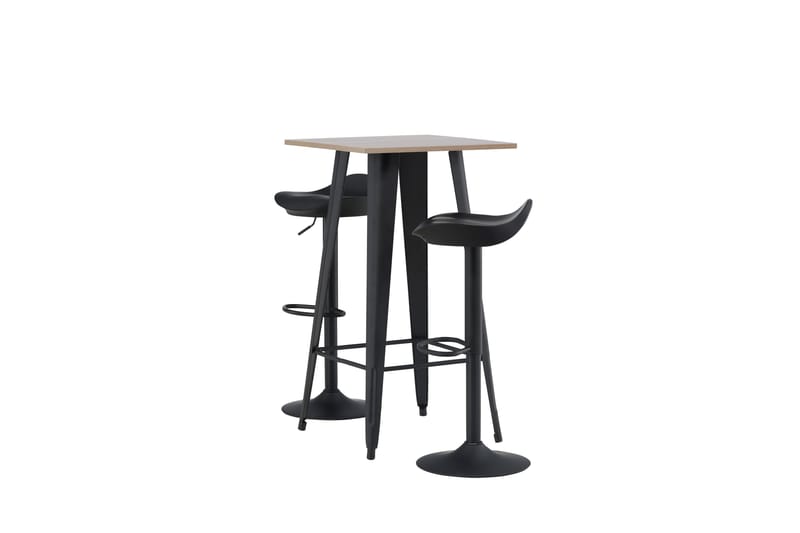 Tempe Matgrupp 60 cm Rektangulär med 2 Adesto stolar - Svart - Möbler - Matplats - Matgrupp & matbord med stolar