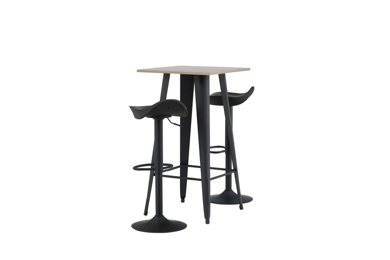 Tempe Matgrupp 60 cm Rektangulär med 2 Adesto stolar - Svart - Möbler - Matplats - Matgrupp & matbord med stolar
