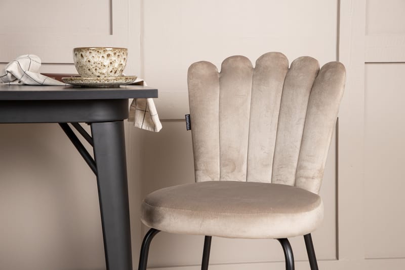 Tempe Matgrupp 80 cm Rektangulär med 2 Limhamn stolar - Beige - Möbler - Matplats - Matgrupp & matbord med stolar