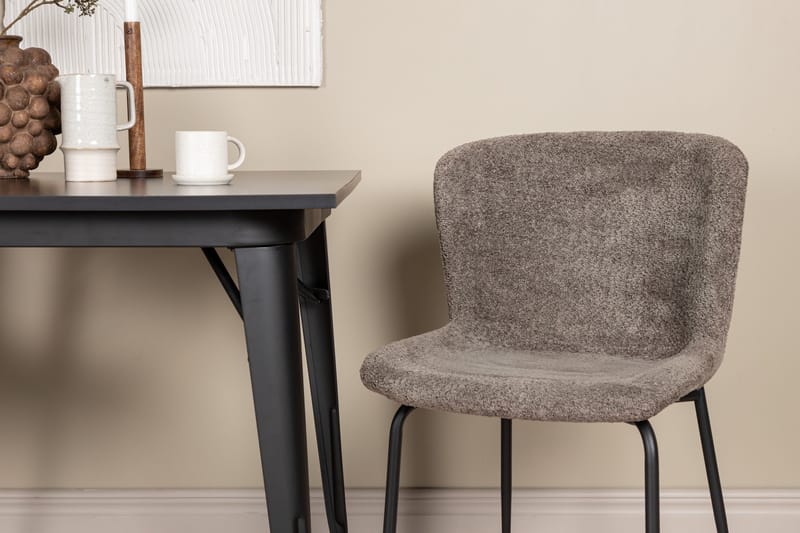 Tempe Matgrupp 80 cm Rektangulär med 2 Modesto stolar - Svart - Möbler - Matplats - Matgrupp & matbord med stolar