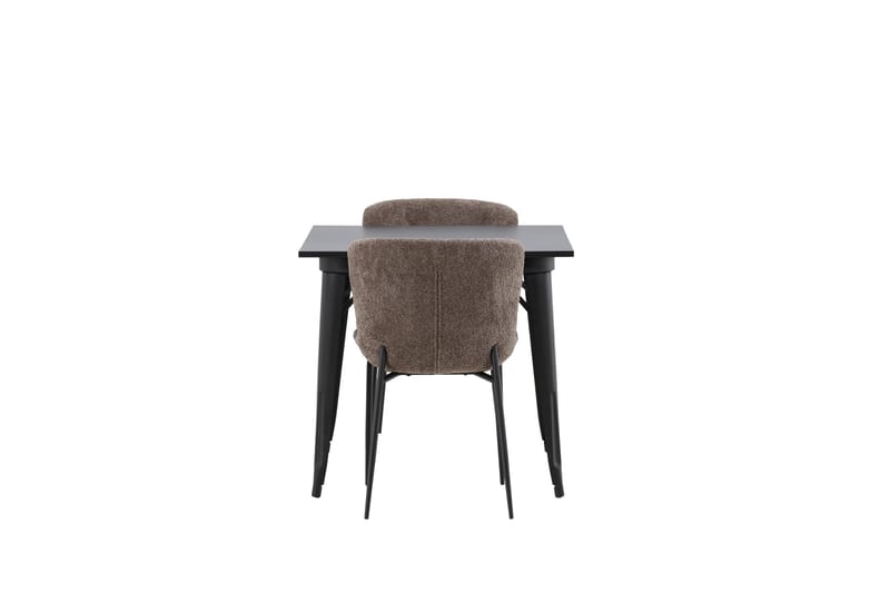Tempe Matgrupp 80 cm Rektangulär med 2 Modesto stolar - Svart - Möbler - Matplats - Matgrupp & matbord med stolar