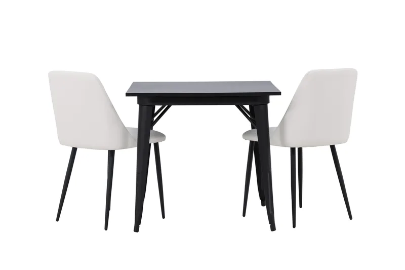 Tempe Matgrupp 80 cm Rektangulär med 2 Night stolar - Svart - Möbler - Matplats - Matgrupp & matbord med stolar