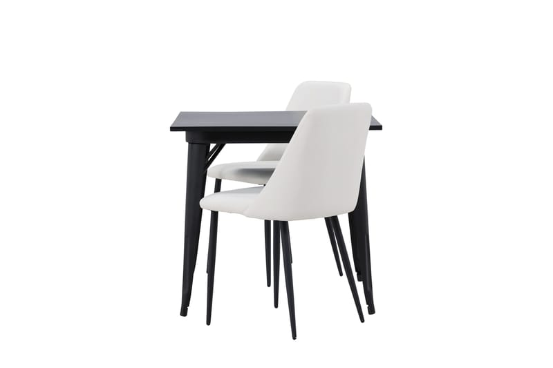 Tempe Matgrupp 80 cm Rektangulär med 2 Night stolar - Svart - Möbler - Matplats - Matgrupp & matbord med stolar