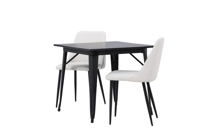 Tempe Matgrupp 80 cm Rektangulär med 2 Night stolar - Svart - Möbler - Matplats - Matgrupp & matbord med stolar
