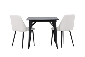 Tempe Matgrupp 80 cm Rektangulär med 2 Night stolar - Svart - Möbler - Matplats - Matgrupp & matbord med stolar