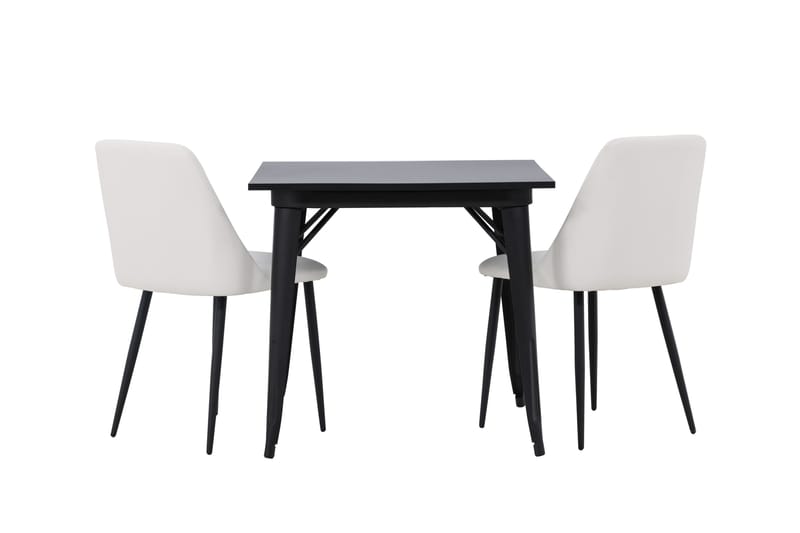 Tempe Matgrupp 80 cm Rektangulär med 2 Night stolar - Svart - Möbler - Matplats - Matgrupp & matbord med stolar