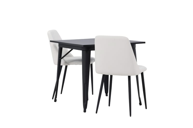 Tempe Matgrupp 80 cm Rektangulär med 2 Night stolar - Svart - Möbler - Matplats - Matgrupp & matbord med stolar