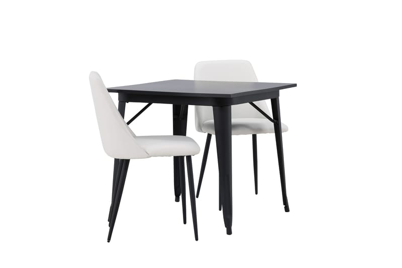 Tempe Matgrupp 80 cm Rektangulär med 2 Night stolar - Svart - Möbler - Matplats - Matgrupp & matbord med stolar