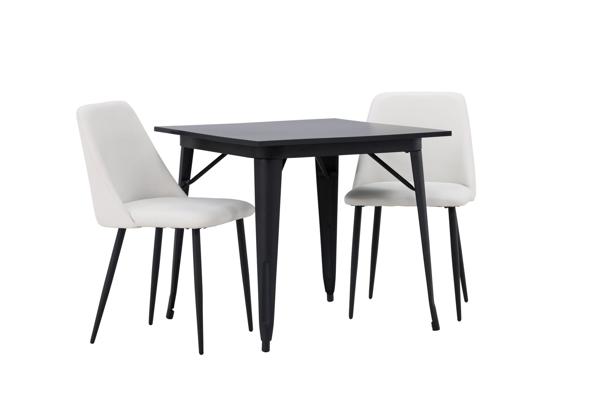 Tempe Matgrupp 80 cm Rektangulär med 2 Night stolar - Svart - Möbler - Matplats - Matgrupp & matbord med stolar