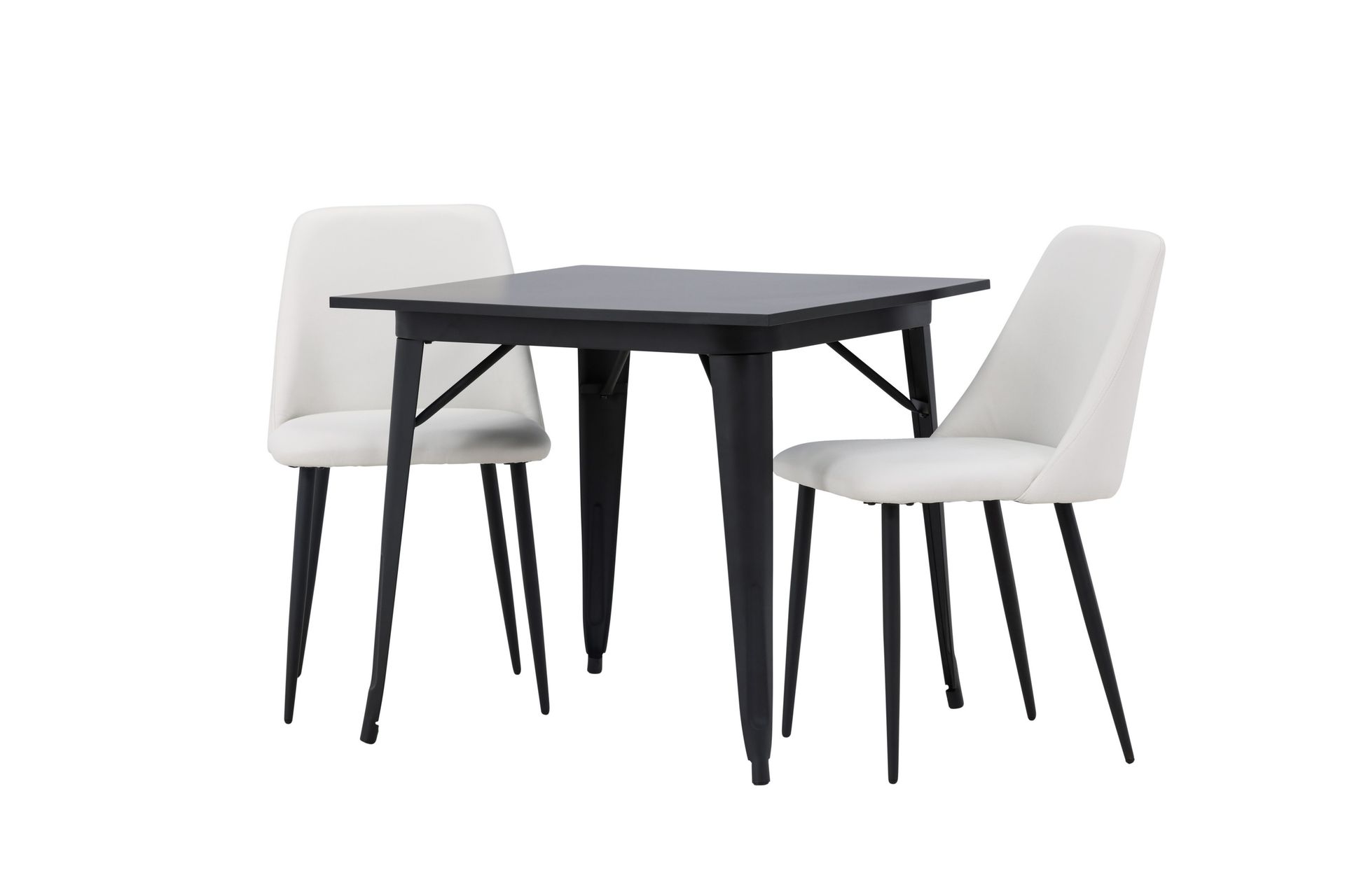 Tempe Matgrupp 80 cm Rektangulär med 2 Night stolar - Svart - Möbler - Matplats - Matgrupp & matbord med stolar