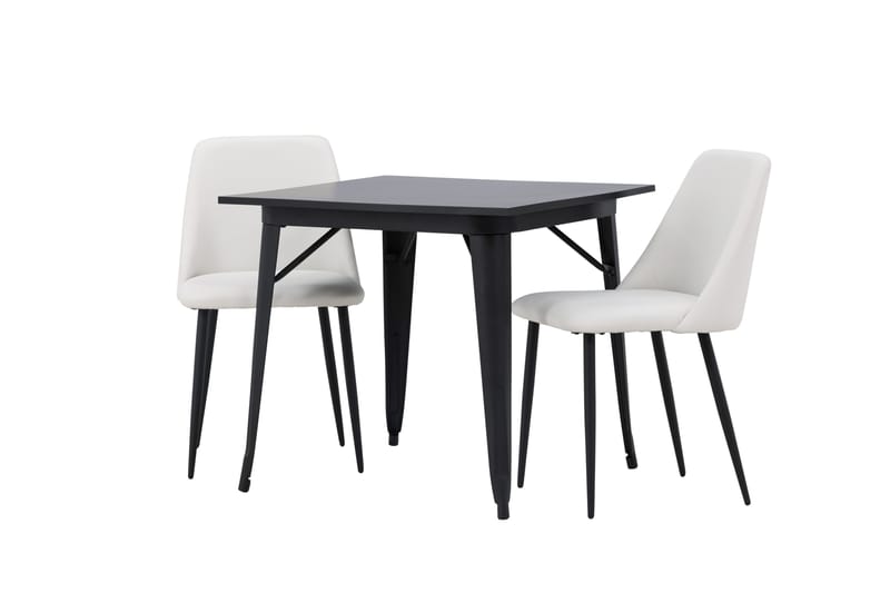 Tempe Matgrupp 80 cm Rektangulär med 2 Night stolar - Svart - Möbler - Matplats - Matgrupp & matbord med stolar