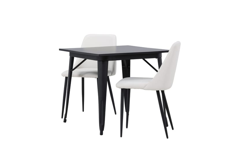 Tempe Matgrupp 80 cm Rektangulär med 2 Night stolar - Svart - Möbler - Matplats - Matgrupp & matbord med stolar