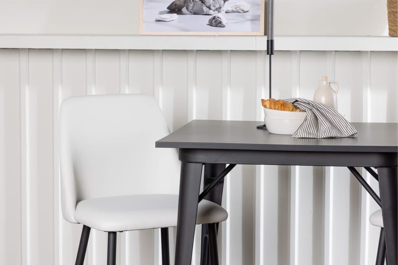Tempe Matgrupp 80 cm Rektangulär med 2 Night stolar - Svart - Möbler - Matplats - Matgrupp & matbord med stolar