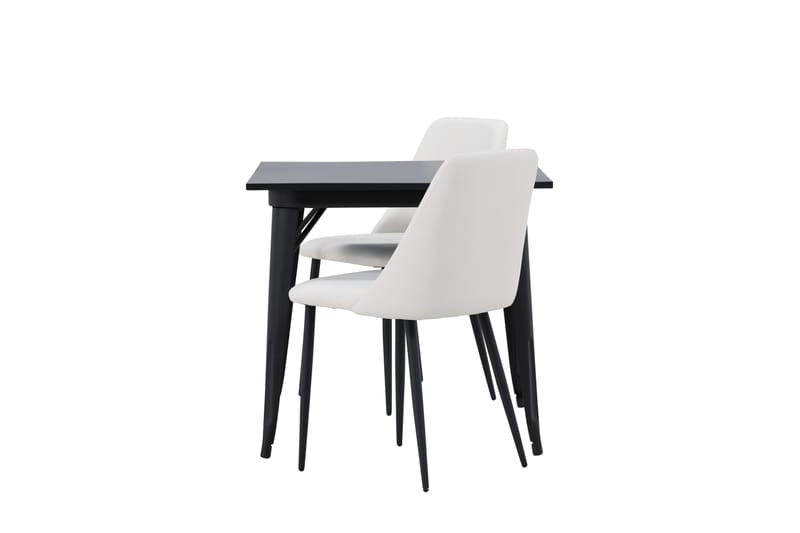 Tempe Matgrupp 80 cm Rektangulär med 2 Night stolar - Svart - Möbler - Matplats - Matgrupp & matbord med stolar