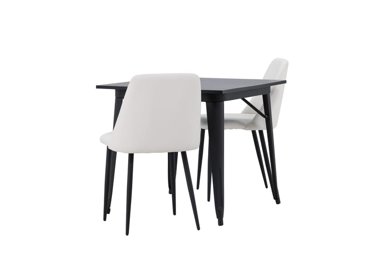 Tempe Matgrupp 80 cm Rektangulär med 2 Night stolar - Svart - Möbler - Matplats - Matgrupp & matbord med stolar