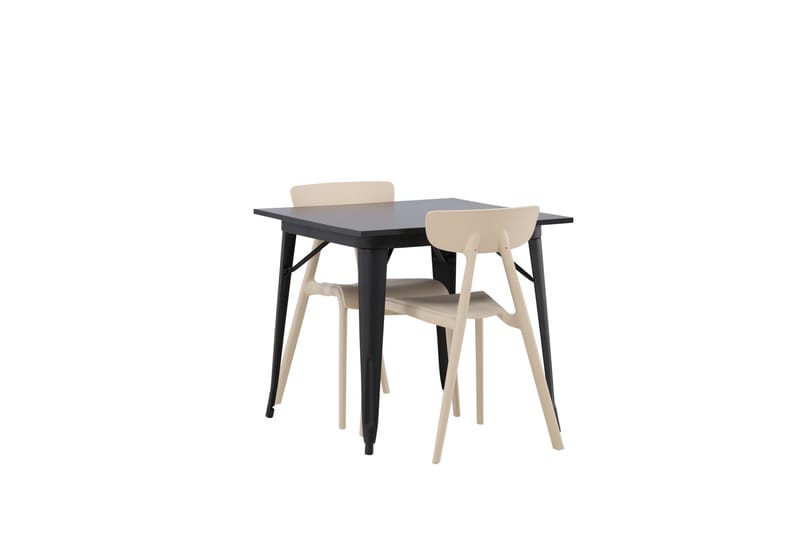 Tempe Matgrupp 80 cm Rektangulär med 2 Ursholmen stolar - Beige - Möbler - Matplats - Matgrupp & matbord med stolar