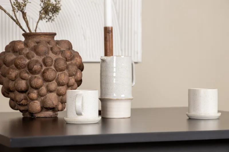 Tempe Matgrupp 80 cm Rektangulär med 2 Velvet stolar - Beige - Möbler - Matplats - Matgrupp & matbord med stolar